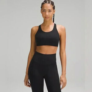 Lululemon CrossBack Black Bra Size 2 Athletic and breathable